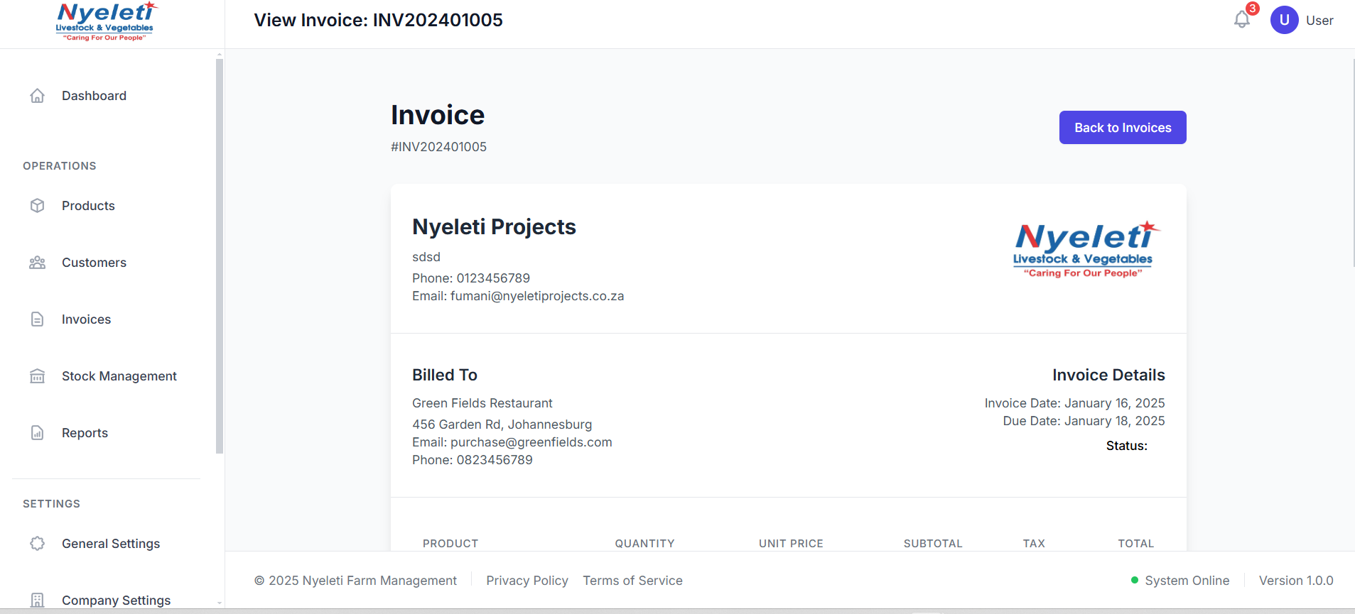Farm Management System